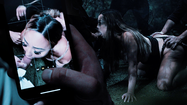 Asian Slut Gangbang - Japanese Girl With Big Tits Gets Used Like A Fuckdoll In The Woods Freeze Fuck