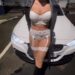 Picking up girl in leather coat